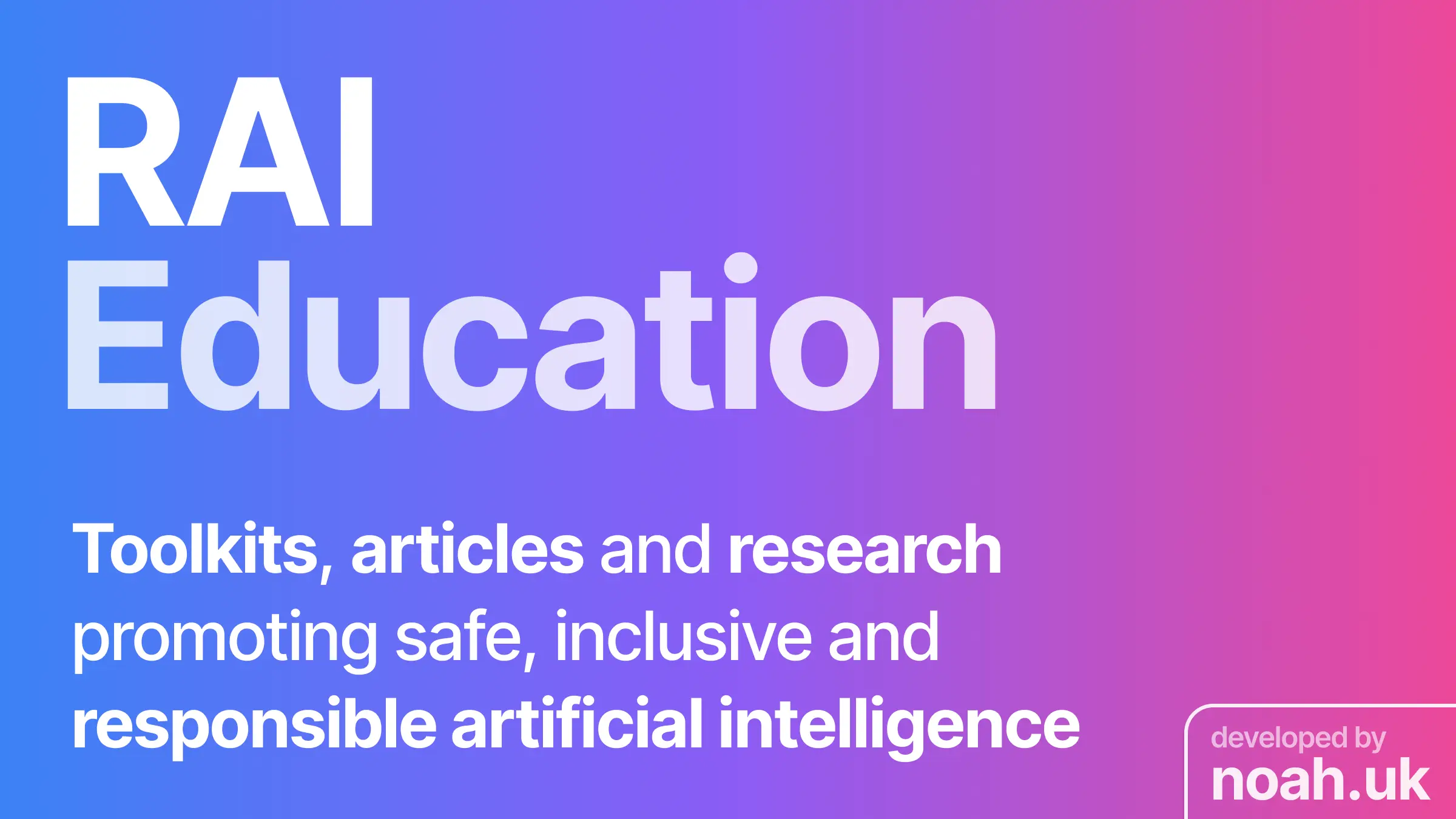 Responsible AI Education